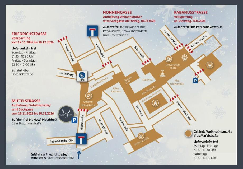 Anfahrt Weihnachtsmarkt